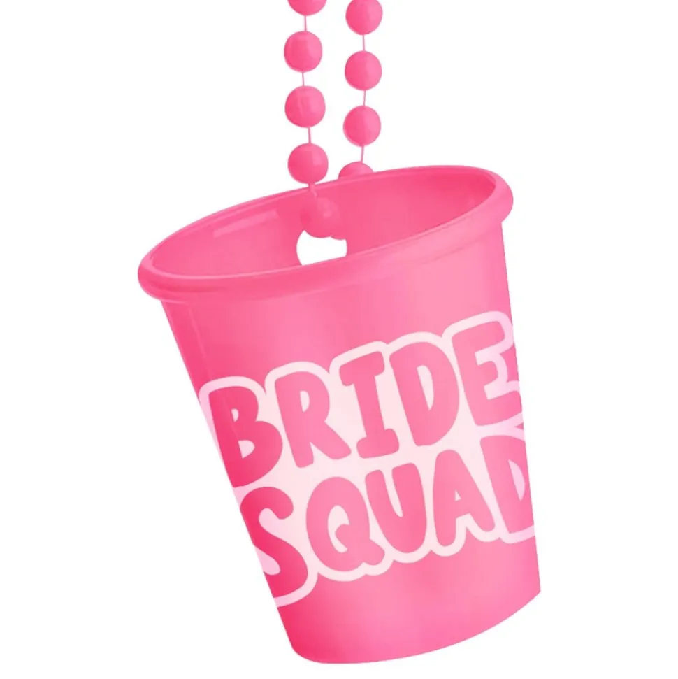 Halsband med Shotglas Bride Squad