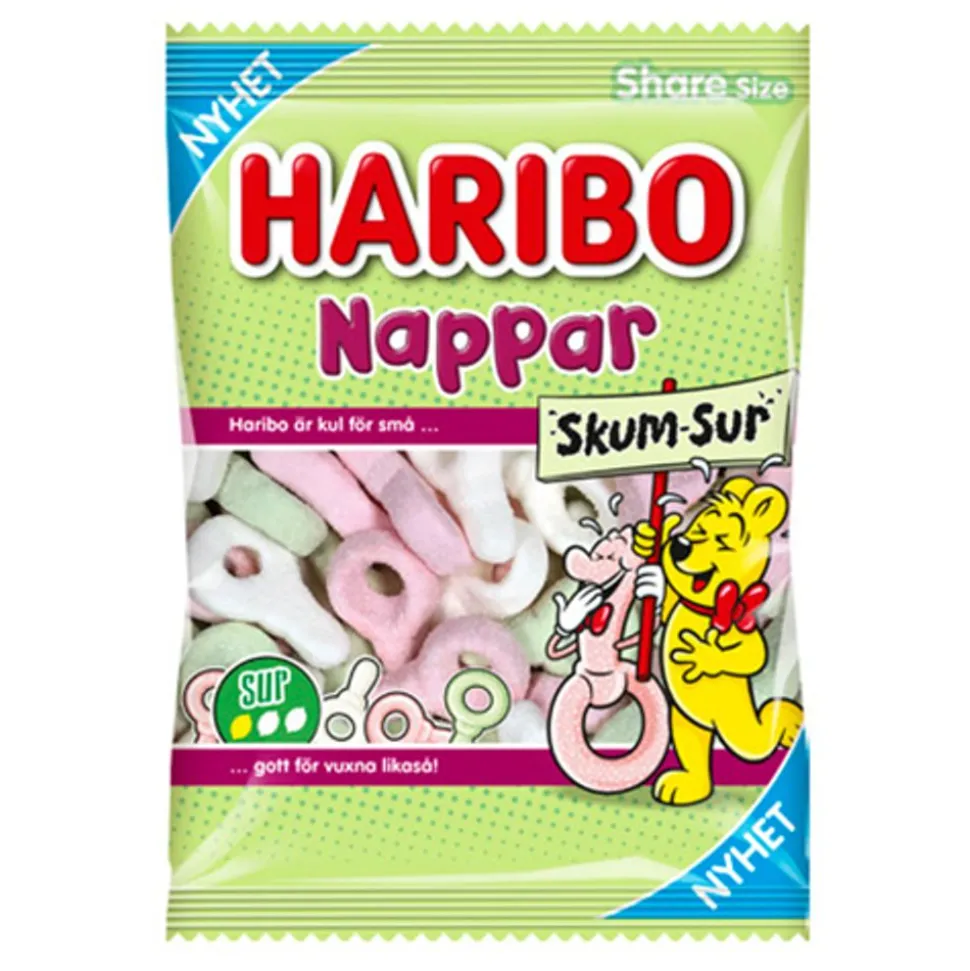 Haribo Nappar Skum Sur