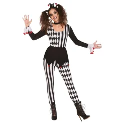 Harlequin Gycklare Maskeraddräkt