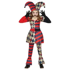 Harlequin Gycklare Barn Maskeraddräkt