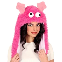 Hatt Fluffigt Monster Rosa