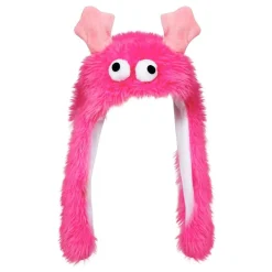 Hatt Fluffigt Monster Rosa