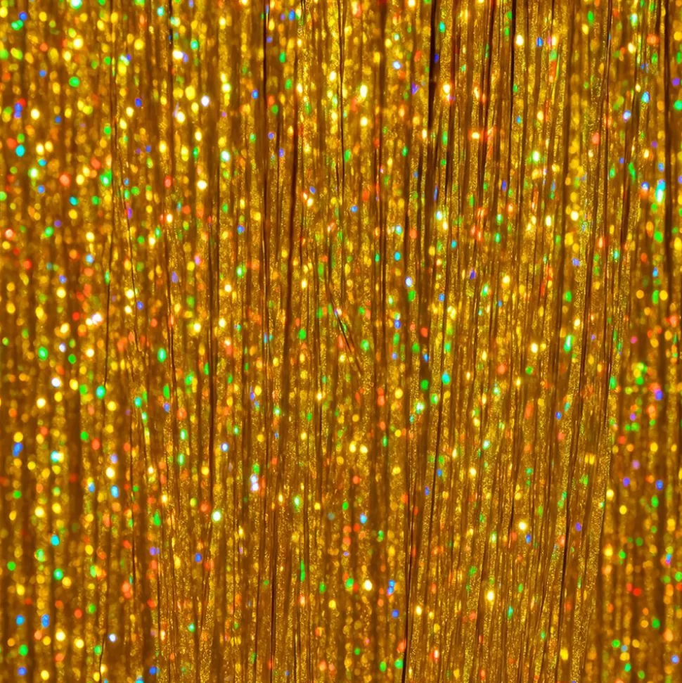 Hårförlängning Glitter Guld