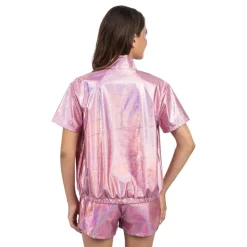 Jacka med Shorts Set Iridescent Rosa