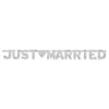 Just Married Bokstavsgirlang Silver