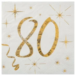 Kaffeservetter 80 Guld
