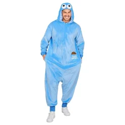 Kakmonster Blå Onesie Maskeraddräkt
