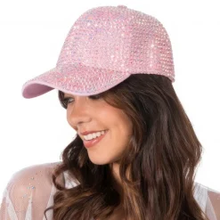 Keps med Stenar Rosa