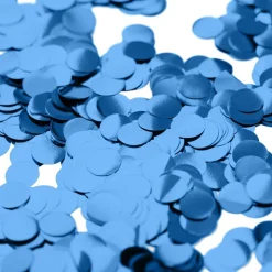 Konfetti Blå Metallic Runda