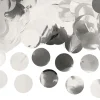 Konfetti Rund Silver Metallic