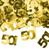 Konfetti Siffra 50 Guld Metallic