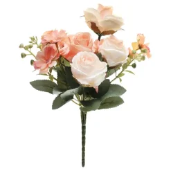 Konstgjord Blombukett Rosor Peach