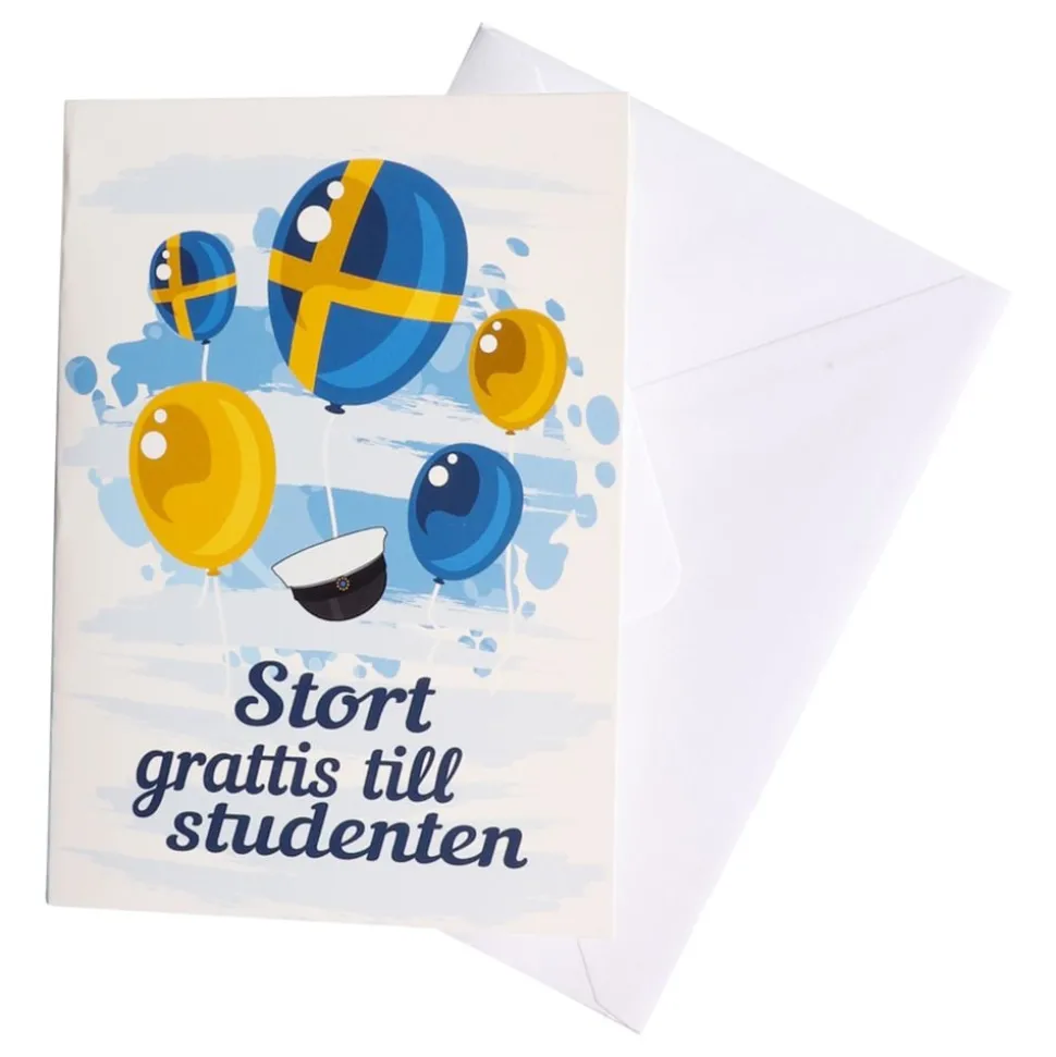Kort Grattis till Studenten Ballonger