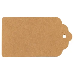 Kraftpapper Etiketter Brun