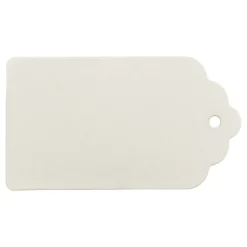 Kraftpapper Etiketter Vit