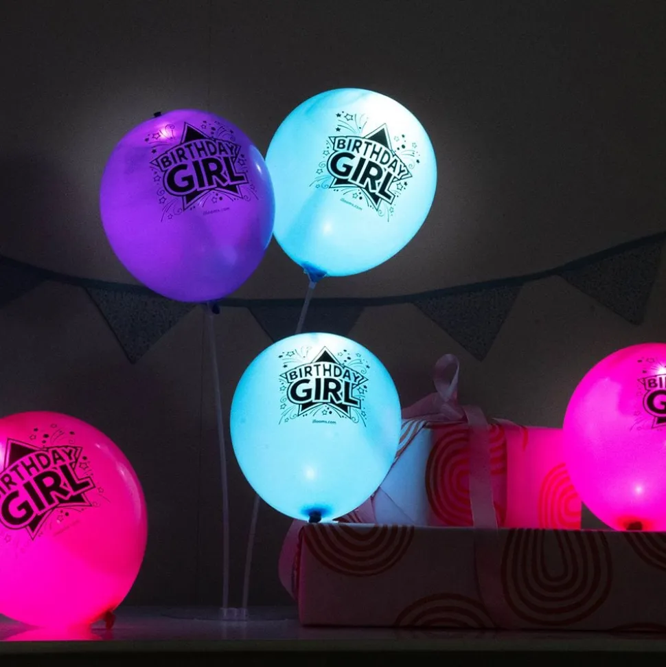 LED-Ballonger Birthday Girl