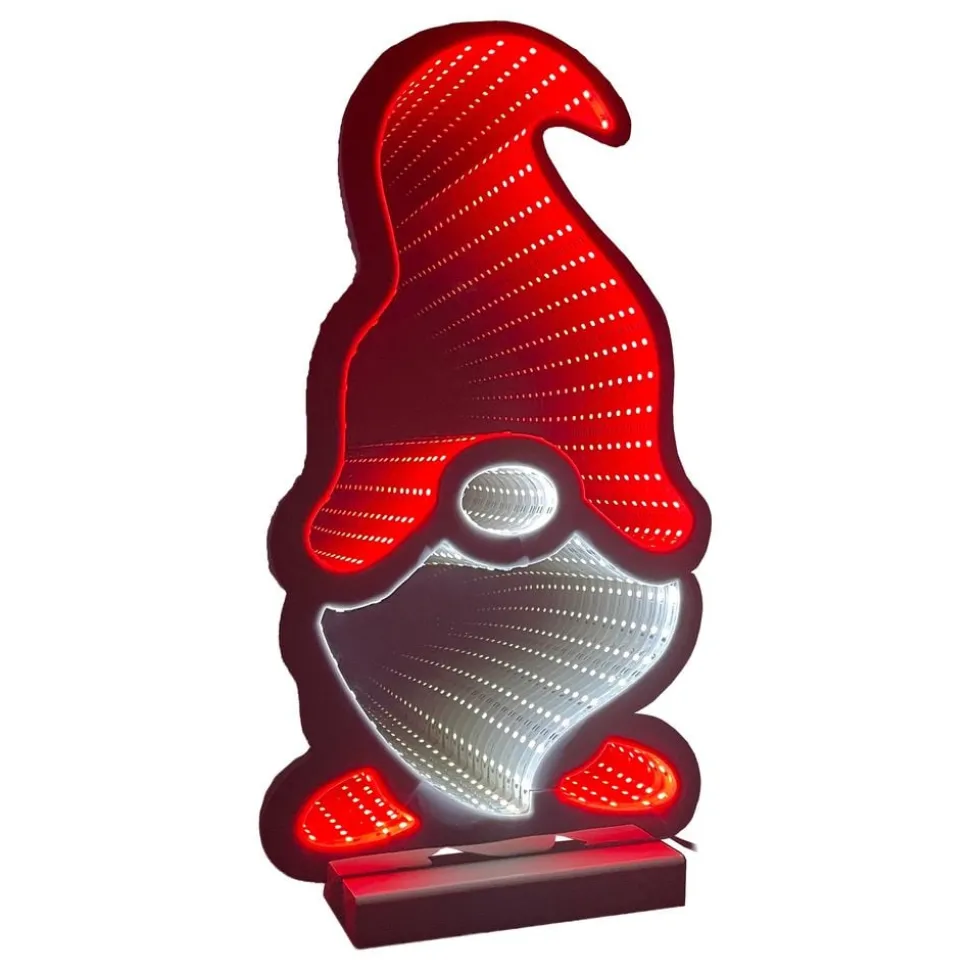 LED-lampa Tomte med Infinity Mirror-effekt
