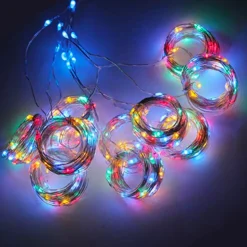 LED Ljusgardin Flerfärgad