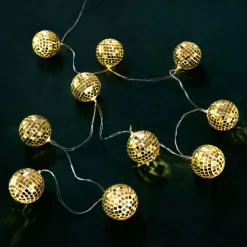 LED-Ljusslinga Discokulor Guld