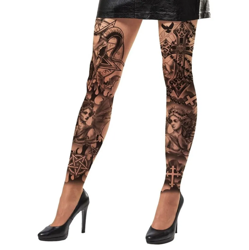 Leggings Tatueringar Gothic
