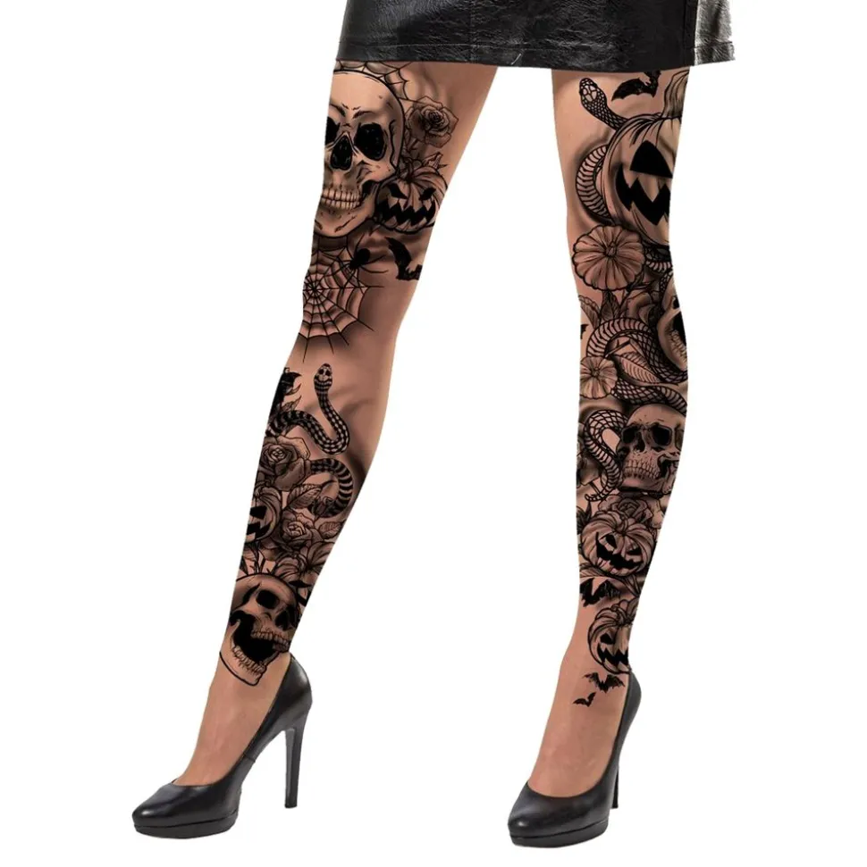 Leggings Tatueringar Halloween