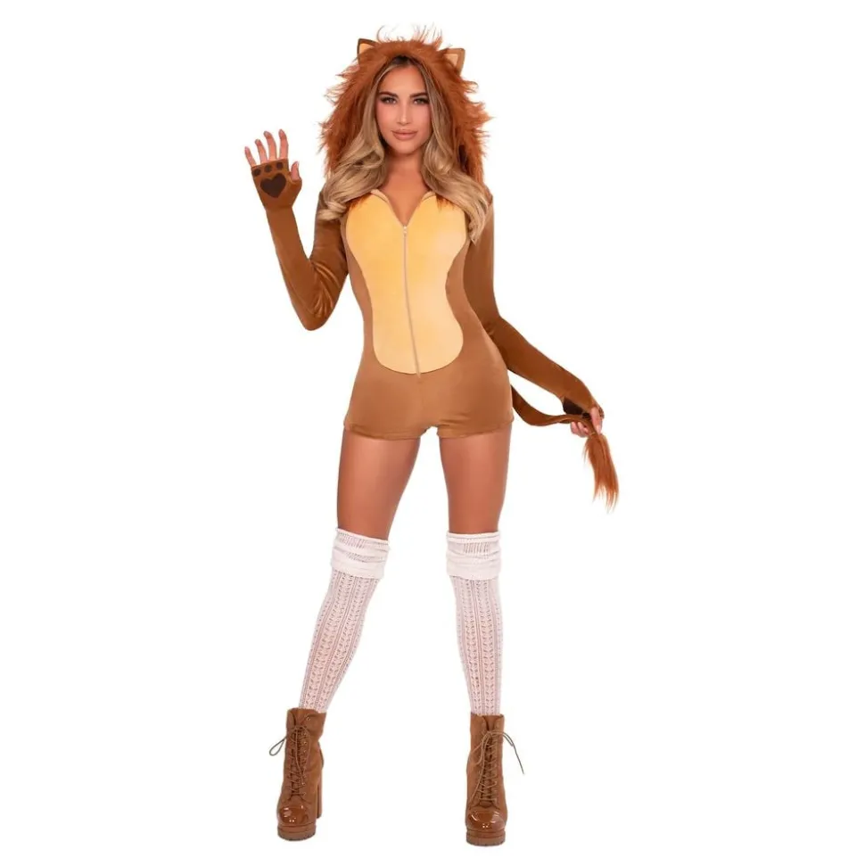Lejon Jumpsuit Deluxe Maskeraddräkt