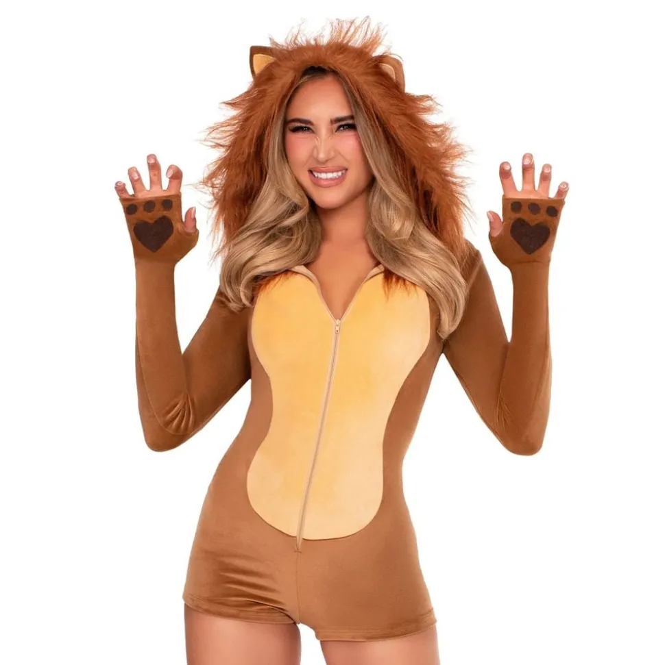 Lejon Jumpsuit Deluxe Maskeraddräkt