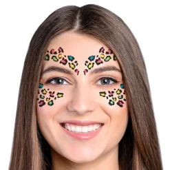 Leopard Glitter Självhäftande Smink