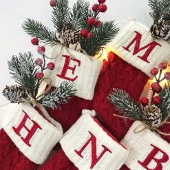 Liten Julstrumpa med Bokstav