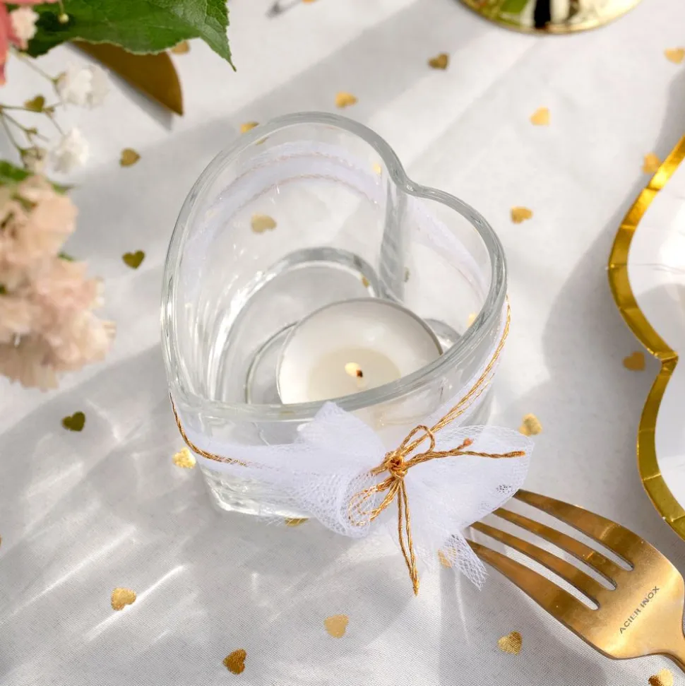 Ljushållare Hjärtformad Transparent