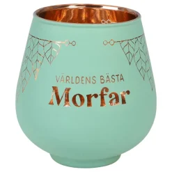 Ljuslykta Spegelglas med Text