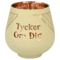 Ljuslykta Spegelglas med Text