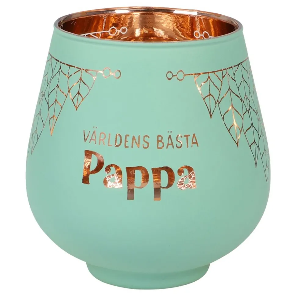 Ljuslykta Spegelglas med Text