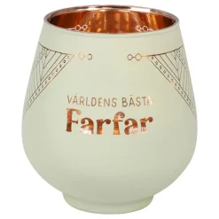 Ljuslykta Spegelglas med Text
