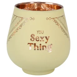 Ljuslykta Spegelglas med Text