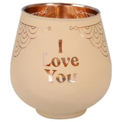 Ljuslykta Spegelglas med Text
