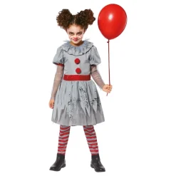 Läskig Clown Klänning Barn Maskeraddräkt