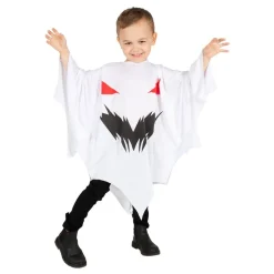 Läskig Spöke Poncho Barn Maskeraddräkt