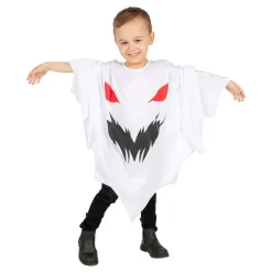 Läskig Spöke Poncho Barn Maskeraddräkt