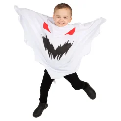 Läskig Spöke Poncho Barn Maskeraddräkt