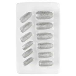 Lösnaglar Glitter Silver