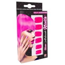 Lösnaglar Neonrosa
