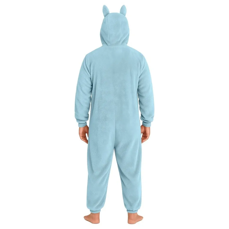Lulu Monster Blå Onesie Herr Maskeraddräkt