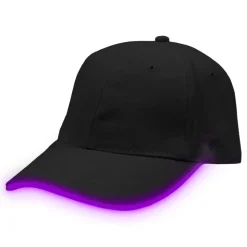 Lysande LED Keps Svart