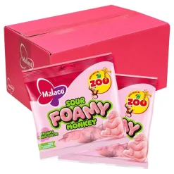 Malaco Zoo Sour Foamy Monkey Storpack
