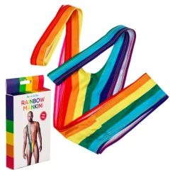 Mankini Regnbågsfärgad