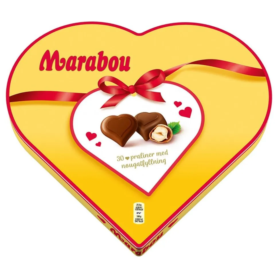 Marabou Hjärtformad Chokladask