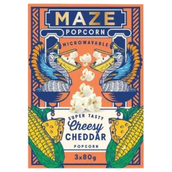 Maze Popcorn Cheesy Cheddar