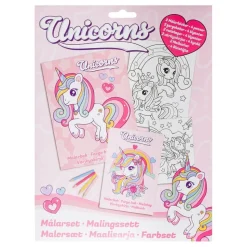 Målarbok Set Unicorns