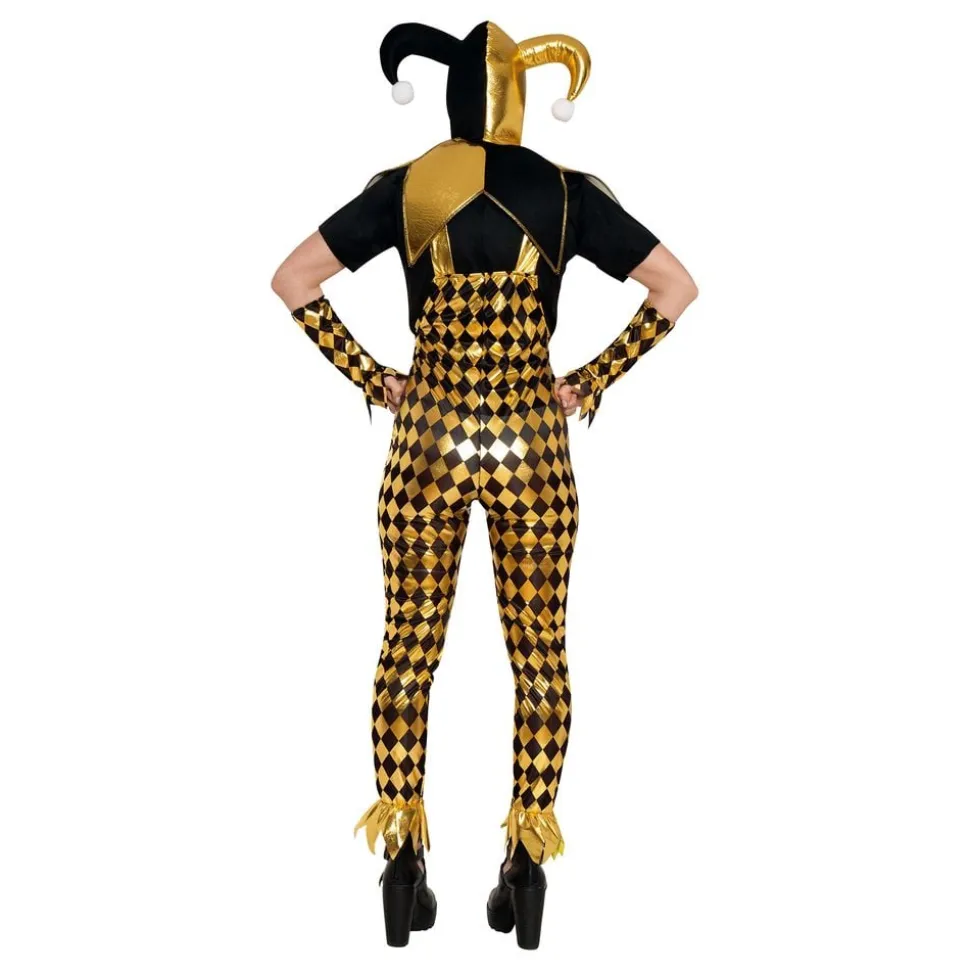 Mörk Harlequin Dam Maskeraddräkt